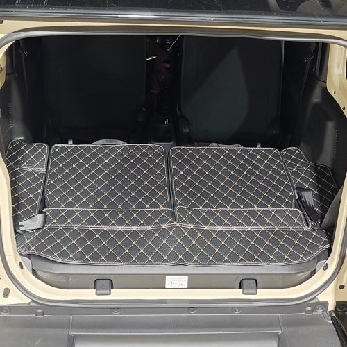 PVC Leather Cargo Liner - Gold on Black (Jimny 3-Door)